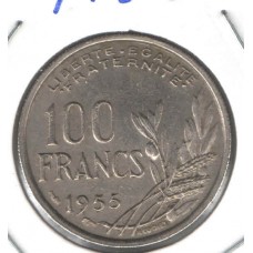 Moeda 100 Francs 1955 França ls1395