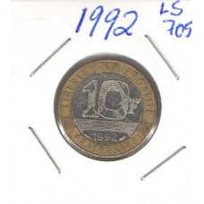 Moeda 10 Francs 1992 França ls705
