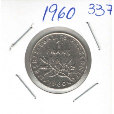 Moeda 1 Franc 1960 França ls 337