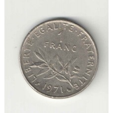 Moeda 1 Franc 1971 França