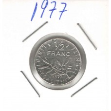 Moeda 1/2 Franco 1977 França