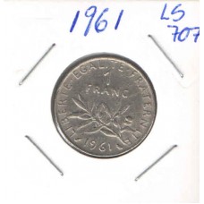 Moeda 1 Franc 1961 França