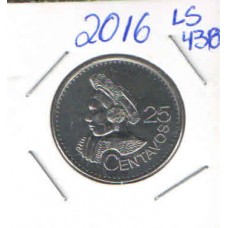 Moeda 25 Centavos 2016 Guatemala