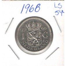 Moeda 1 Gulden 1968 Holanda