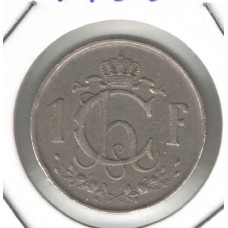 Moeda 1 Franco Luxemburgo 1952 ls1367