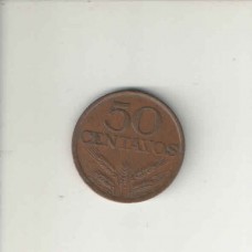 Moeda 50 Centavos 1973 Portugal ls1002