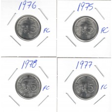 Moeda 5 Centavos FAO 1975/76/77/78 ls1585