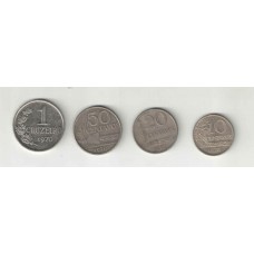 4 Moedas 1970 – 10/20/50 Centavos e 1 Cruzeiro ls1023